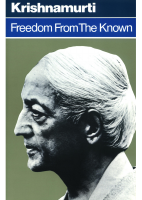 Jiddu Krishnamurti FREEDOM FROM THE KNOWN.pdf